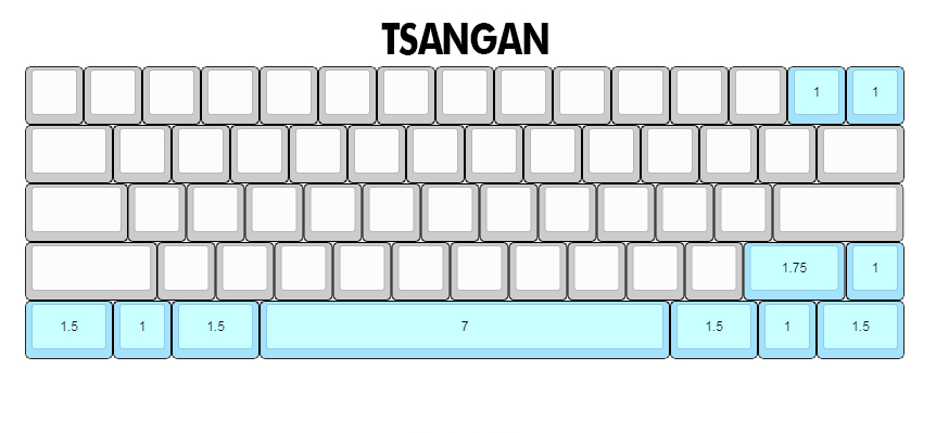 tsangan 60% layout
